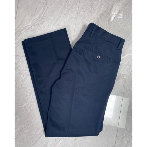 Dockers Essential Khaki Slim Fit Navy Blue 34/32 Men's Pants - Picture 2 of 9